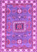 Geometric Purple Traditional Rug, tr751pur