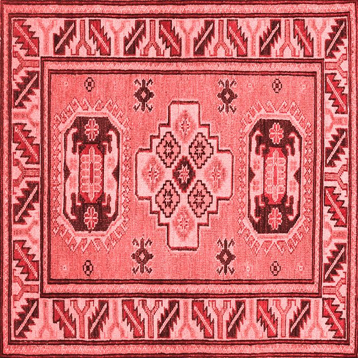 Geometric Red Traditional Rug, tr752red