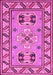 Geometric Pink Traditional Rug, tr752pnk