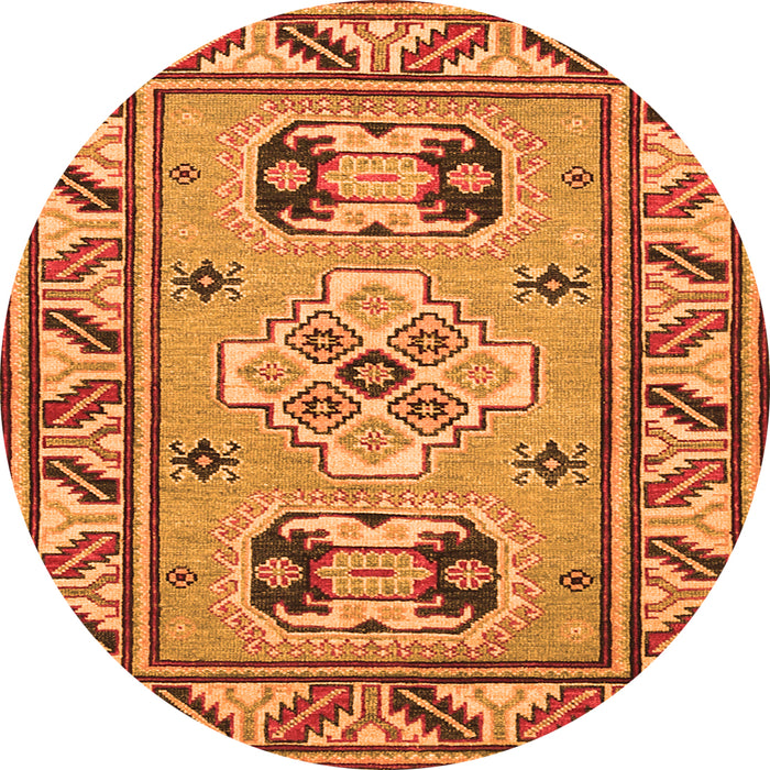 Machine Washable Geometric Orange Traditional Area Rugs, wshtr752org