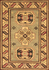 Geometric Brown Traditional Rug, tr752brn