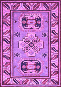 Geometric Purple Traditional Rug, tr752pur