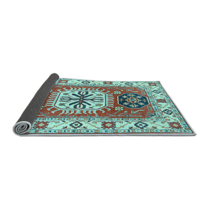 Sideview of Persian Light Blue Traditional Rug, tr753lblu