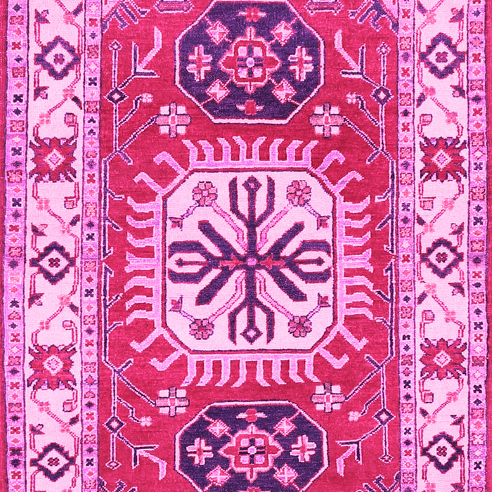 Machine Washable Persian Pink Traditional Rug, wshtr753pnk