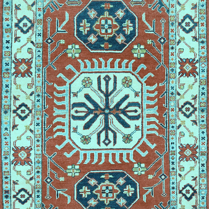 Machine Washable Persian Light Blue Traditional Rug, wshtr753lblu