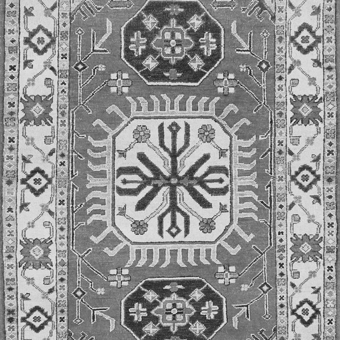 Serging Thickness of Machine Washable Persian Gray Traditional Rug, wshtr753gry