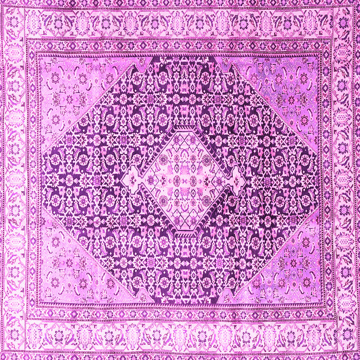 Square Persian Pink Traditional Rug, tr754pnk