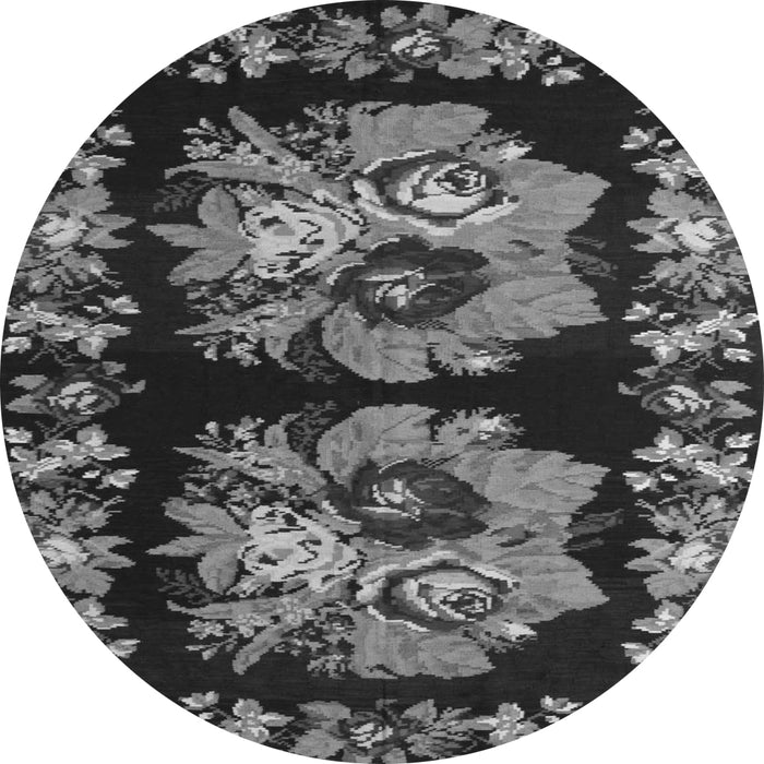 Machine Washable Persian Gray Traditional Rug, wshtr755gry