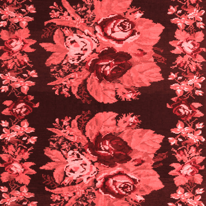 Machine Washable Persian Red Traditional Rug, wshtr755red