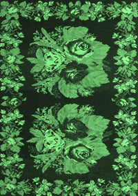 Persian Emerald Green Traditional Rug, tr755emgrn