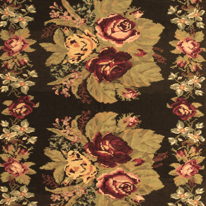 Machine Washable Persian Brown Traditional Rug, wshtr755brn