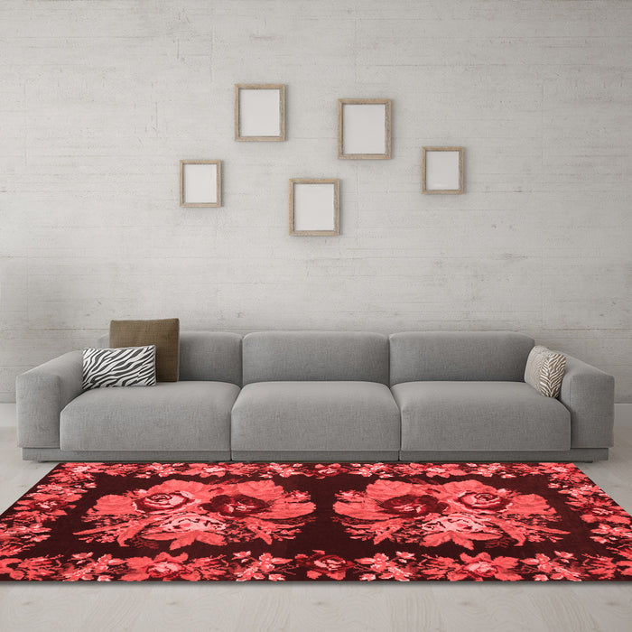 Traditional Red Washable Rugs
