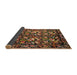 Sideview of Traditional Bronze Brown Medallion Rug, tr756