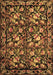 Medallion Brown French Rug, tr756brn