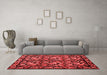 French Red Washable Rugs