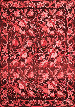 Medallion Red French Area Rugs