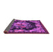 Sideview of Medallion Purple French Rug, tr757pur