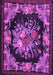 Medallion Purple French Rug, tr757pur