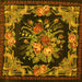 Square Medallion Yellow French Rug, tr757yw