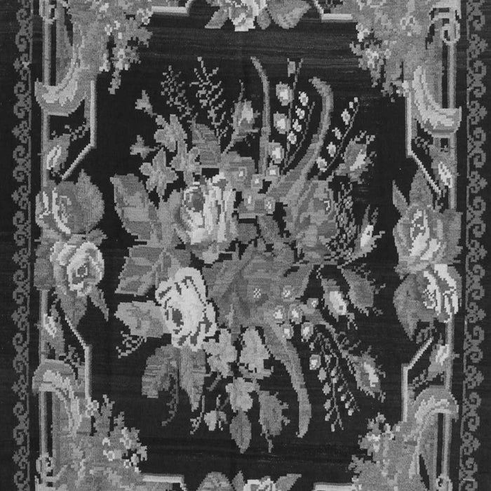 Medallion Gray French Rug, tr757gry