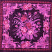 Square Medallion Pink French Rug, tr757pnk