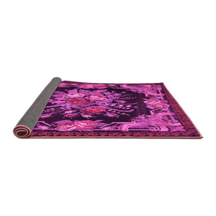 Sideview of Medallion Pink French Rug, tr757pnk