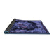 Sideview of Medallion Blue French Rug, tr757blu