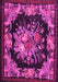 Machine Washable Medallion Pink French Rug, wshtr757pnk