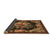 Sideview of Medallion Brown French Rug, tr757brn