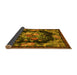 Sideview of Medallion Yellow French Rug, tr757yw