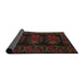 Sideview of Traditional Red Medallion Rug, tr758