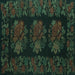 Square Medallion Turquoise French Rug, tr758turq