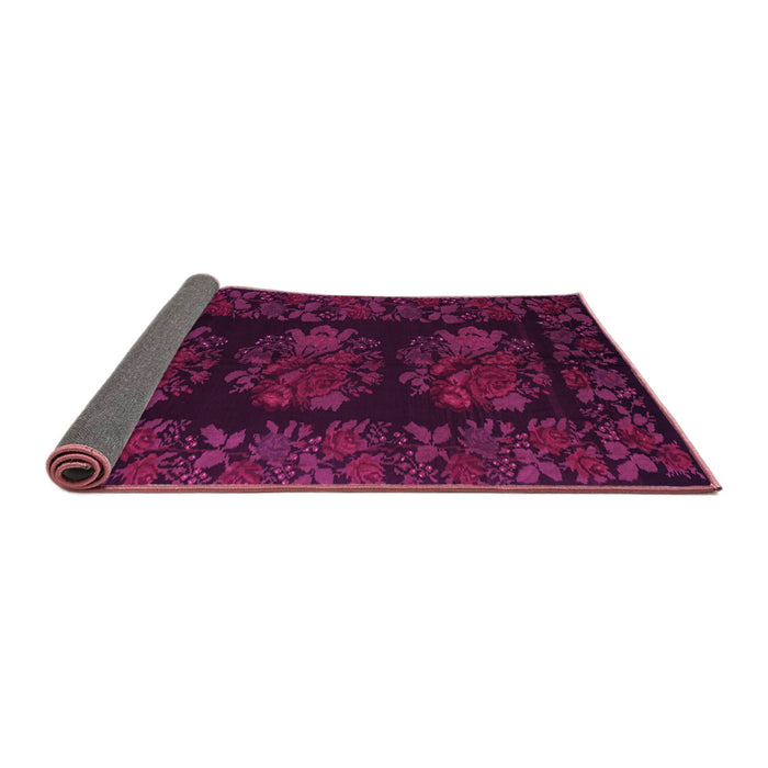 Sideview of Medallion Pink French Rug, tr758pnk