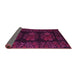 Sideview of Medallion Pink French Rug, tr758pnk