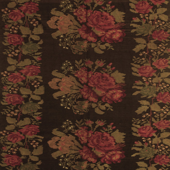 Medallion Brown French Rug, tr758brn