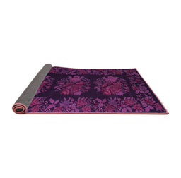 Sideview of Medallion Purple French Rug, tr758pur