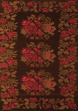 Medallion Orange French Rug, tr758org