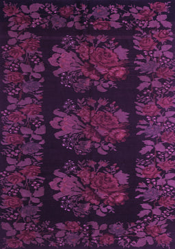 Medallion Purple French Rug, tr758pur