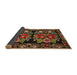 Sideview of Traditional Deep Red Medallion Rug, tr759