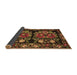 Sideview of Medallion Brown French Rug, tr759brn