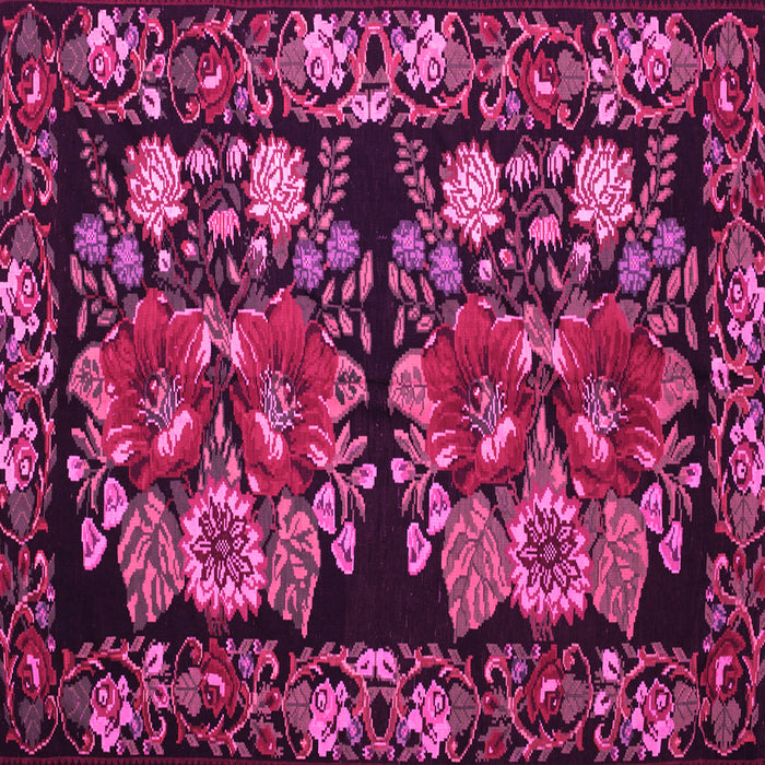 Square Medallion Pink French Rug, tr759pnk