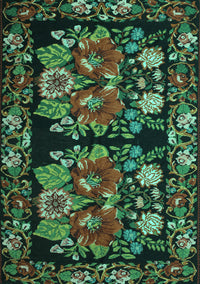 Medallion Turquoise French Rug, tr759turq