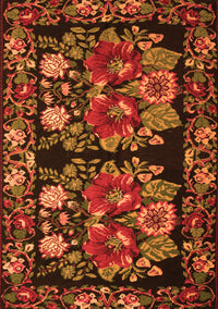 Medallion Orange French Rug, tr759org