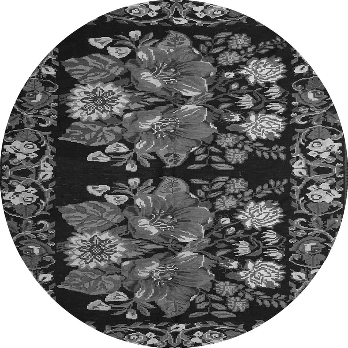 Square Medallion Gray French Rug, tr759gry