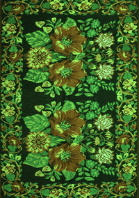 Medallion Green French Rug, tr759grn