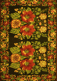 Medallion Yellow French Rug, tr759yw