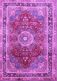 Medallion Purple Traditional Rug, tr75pur