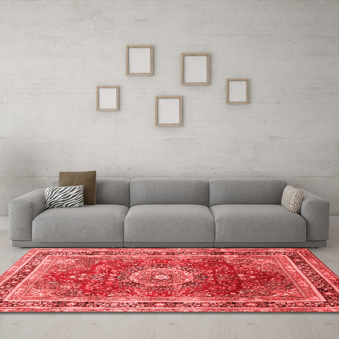 Traditional Red Washable Rugs