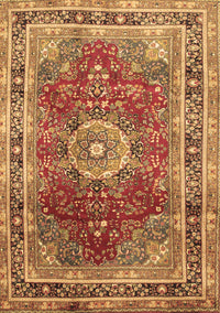 Medallion Brown Traditional Rug, tr75brn