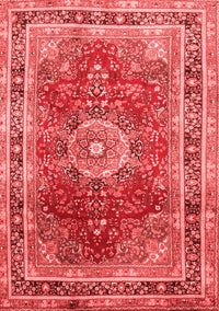 Medallion Red Traditional Rug, tr75red